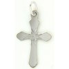 KA P8W Zlatý prívesok krížik z bieleho zlata