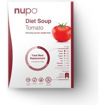 NUPO diétna polievka paradajková prášok diétna polievka 12×32 g