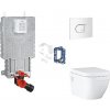 Grohe Uniset - Set predstenovej inštalácie, klozetu, dosky SoftClose, tlačidla Arena Cosmopolitan a súpravy na vhadzovanie tabliet, alpská biela SANI15BB3125