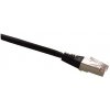 Patch cord FTP cat5e 0,25M čierny