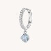 Brosway Single strieborná náušnice Fancy Cloud Light Blue FCL83- 1 Ks