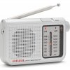 Aiwa RS-55SL Klasický malý rádioprijímač s textilným puzdrom a kovovými slúchadlami Aiwa