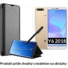 Otváracie Púzdro Luxria Clear View pre Huawei - Čierne pre Huawei: Y6 (2018)