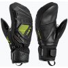 Detské lyžiarske rukavice LEKI WCR C-Tech 3D Junior Mitt black/ice lemon