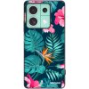 Picasee silikónový čierny obal pre Xiaomi Redmi Note 13 5G - Pink Monstera