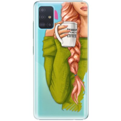 Púzdro iSaprio - My Coffe and Redhead Girl - Samsung Galaxy A51