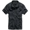 Brandit Roadstar Košeľa pánska s krátkym rukávom Čierna/Modrá M Black/Blue