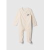 GAP Baby rebrovaný overal Biela 0-3M Biela Biela