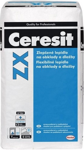 CERESIT ZX Lepidlo na obklady a dlažby flexibilné 25 kg od 15 € - Heureka.sk