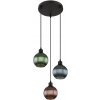 Globo | Globo 15638-3 - Luster na lanku ZUMBA 3xE27/25W/230V pr. 36 cm meď/zelená/modrá | GL7488