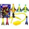 LeanToys Pěnový raketový katapult - hra s pumpičkou LEAN Toys