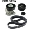 Ozubený klinový remeň - Sada SKF VKMA 38034