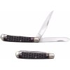 Cold Steel FL-TRPR-J TRAPPER JIGGED vreckový nôž s 2 čepeľami 8,4 cm, hnedá, kosť