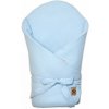 Baby Nellys Mušelínová zavinovačka s výztuží na zavazování 75 × 75 cm, světle modrá 8596309417769