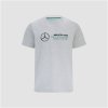 MERCEDES tričko AMG Petronas F1 grey - 2XS