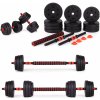 ModernHome Nastaviteľné činky 2 x 10 kg činka set 20 kg tyč