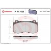 BREMBO Sada brzdových platničiek P11 023