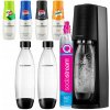 SodaStream Saturátor TERRA 2 Fľaše + 4 Sirupy Bez Cukru Grapefruit, Pepsi