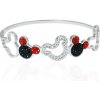 Pevný oceľový náramok Mickey Mouse so zirkónmi S11177120