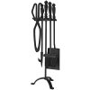 Sada kutáč Homefire FT24B, ku krbu, 4 dielna, čierna, 60 cm, krbové náradie (221378)