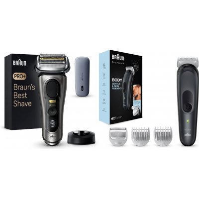 Braun Series 9 Pro+ Wet & Dry + Braun 3 BG3350 BRAHS61SP