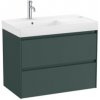 Kúpeľňová skrinka s umývadlom Roca ONA 80x64,5x46 cm zelená mat ONA802ZZML