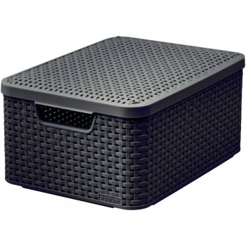 CURVER úložný box RATTAN M, 39,3 x 29,3 x 18,7 cm, hnedý, 03618-210