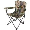Rybárska stolička s opierkou na ruky 3D Realtree (Skladacia kempingová stolička)