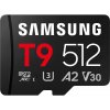 Samsung T9/Micro SDXC/512GB/UHS-I U3 / Class 10/+ Adaptér/Černá MB-MH512T/WW