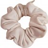 Gumička Scrunchie zamatová luxusná Maxi béžová