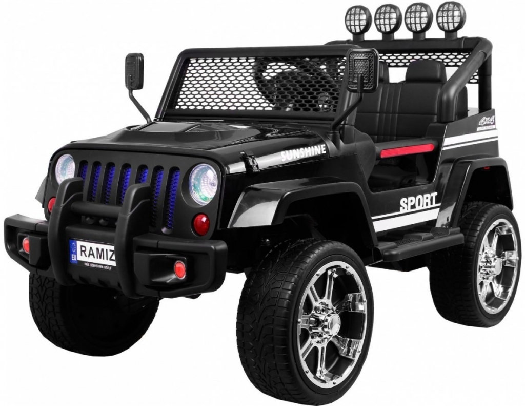 Mamido Elektrické autíčko Jeep Raptor 4x4 čierna