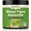 GreenFood Nutrition Women Figure Accelerator prášok na podporu spaľovania tukov príchuť Juicy Apple 240 g