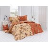 Matějovský Obliečka Posteľná bielizeň - Sierra Cotton deluxe 1x 140/200, 1x 70/90 140x200+70x90 kvety sivá, hnedá