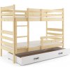 BMS Group Poschodová posteľ so zásuvkou a matracmi ERIK natural 190x90 borovica - biela