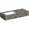 Kompaktná doska pod umývadlo s umývadlom Intedoor TRENTA Compact imitácia bridlice x 90 cm až 160 cm x 50 cm S výrezom