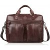 Paolo Peruzzi Kožená taška na notebook pre mužov | hnedá SL-01-BR