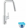 Grohe QuickFix Start - Elektronická drezová batéria s výsuvnou spŕškou, batériové napájanie, chróm - 1012430000
