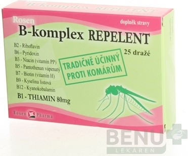 RosenPharma B komplex Repelent pre deti 25 tabliet od 1,55 € - Heureka.sk