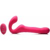 Strap U Mighty-Thrust Thrusting & Vibrating Strapless Strap-On with Remote Pink