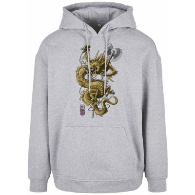 Wu-Wear Dragon Hoody - sivá