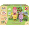 Skladačka Kiubis 3D Blocks & Stories The Little Farmer and the Apples Educa 3 figúrky od 24 mes