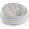 Sablio Sedací vak Cocoon Trojfarebné cikcaky - 75 x 45 x 35 cm