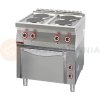 Elektrický sporák 4-platničkový s elektrickou rúrou 4x2,6 kW + 3,5 kW (rúra) | KROMET, 700.KE-4/PE-1T
