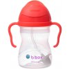 b.box Sippy cup hrnček so slamkou lososová 240ml