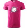 Baseball lopta v triku - Klasické pánske tričko vyššej gramáže - XS ( Purpurová )