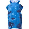 Aquos detské pončo z rýchloschnúceho materiálu Sea Poncho M modrá os