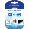 Verbatim USB flash disk, USB 3.0, 32GB, Nano, Store N Stay, modrý, 98710, USB A
