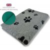 DRYBED Profi Vet Bed Economy 22 mm šedý s čiernymi packami 100 x 75 cm