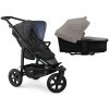 TFK Mono3 2v1 Premium Black Combi carrycot + Seat unit Nafukovacie kolesá Hlboká vanička Sand