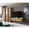 Cama Meble Obývačka VIGO 15 latte mat/biely lesk 260 cm x 180 cm x 40 cm